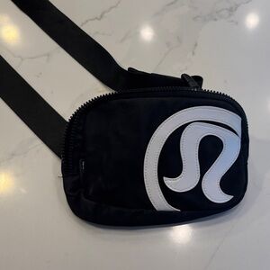 Lululemon Athletica Black and White Crossbody Bag